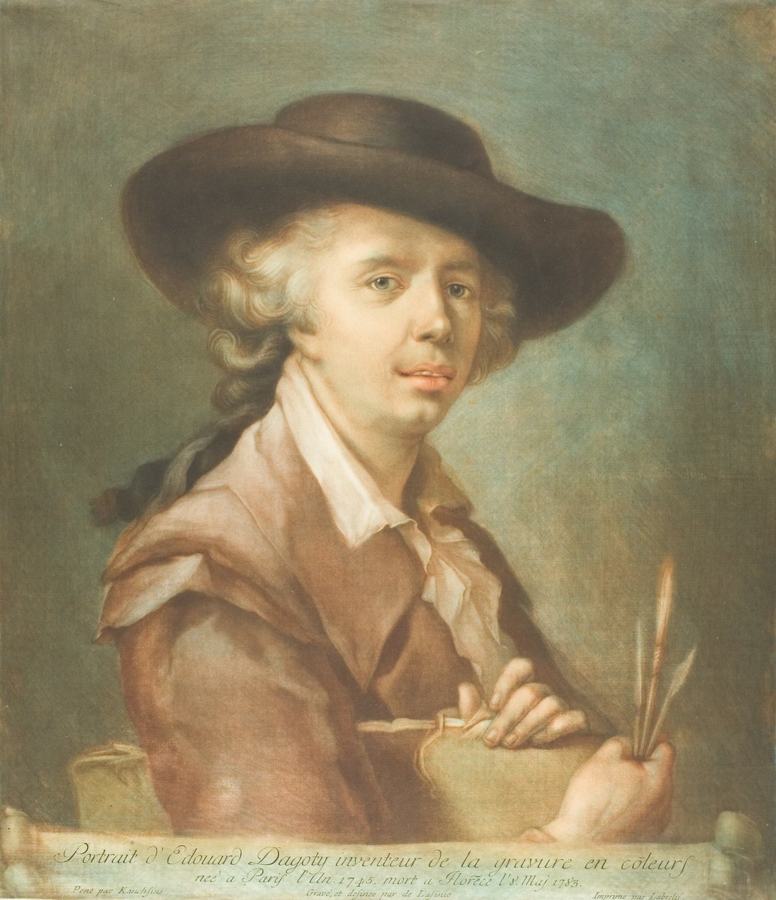 Portrét Edouarda Dagotyho od Carlo Lasinio