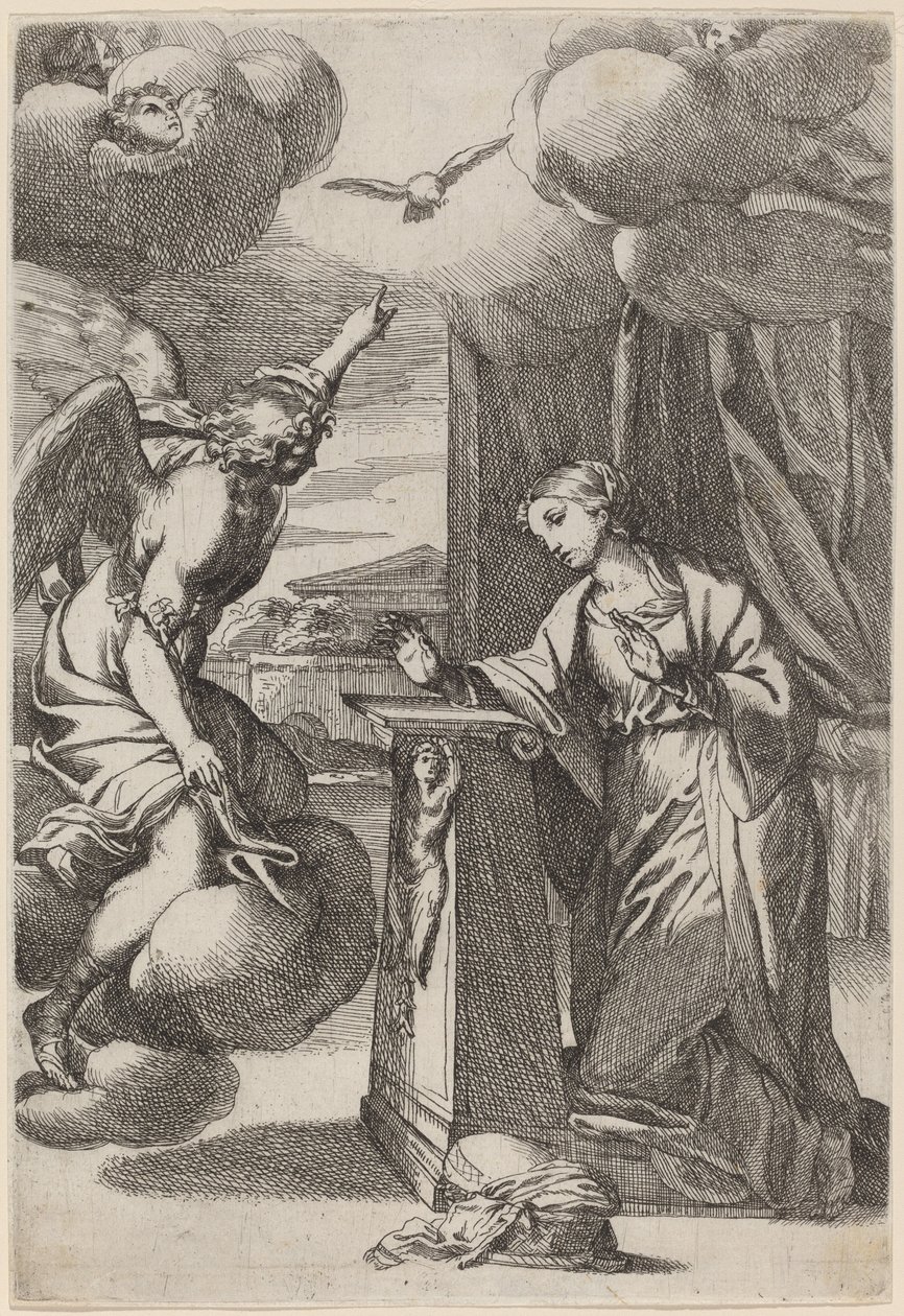 Zvěstování od Carlo Maratta