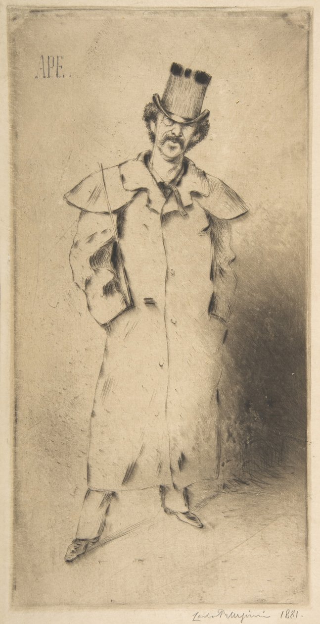 Portrét Whistlera, 1881. od Carlo Pellegrini