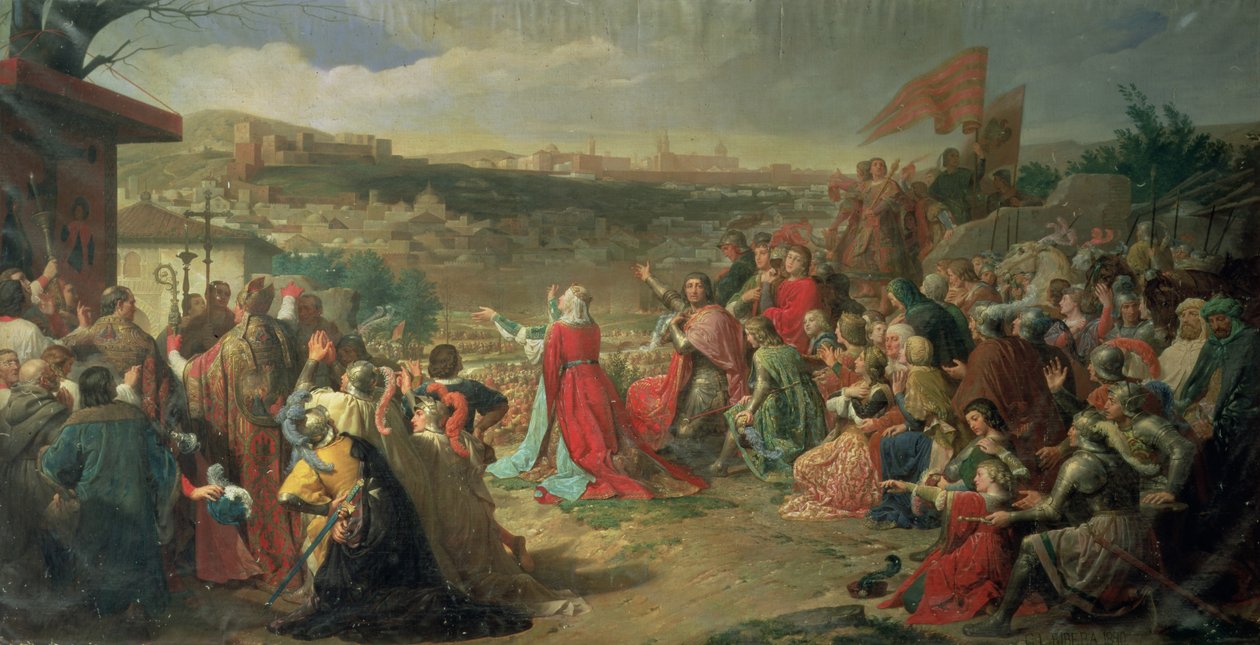 Pád Granady v roce 1492, 1890 od Carlos Luis Ribera y Fieve