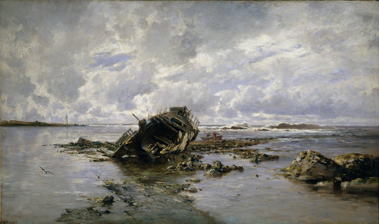Ztroskotaná loď od Carlos de Haes