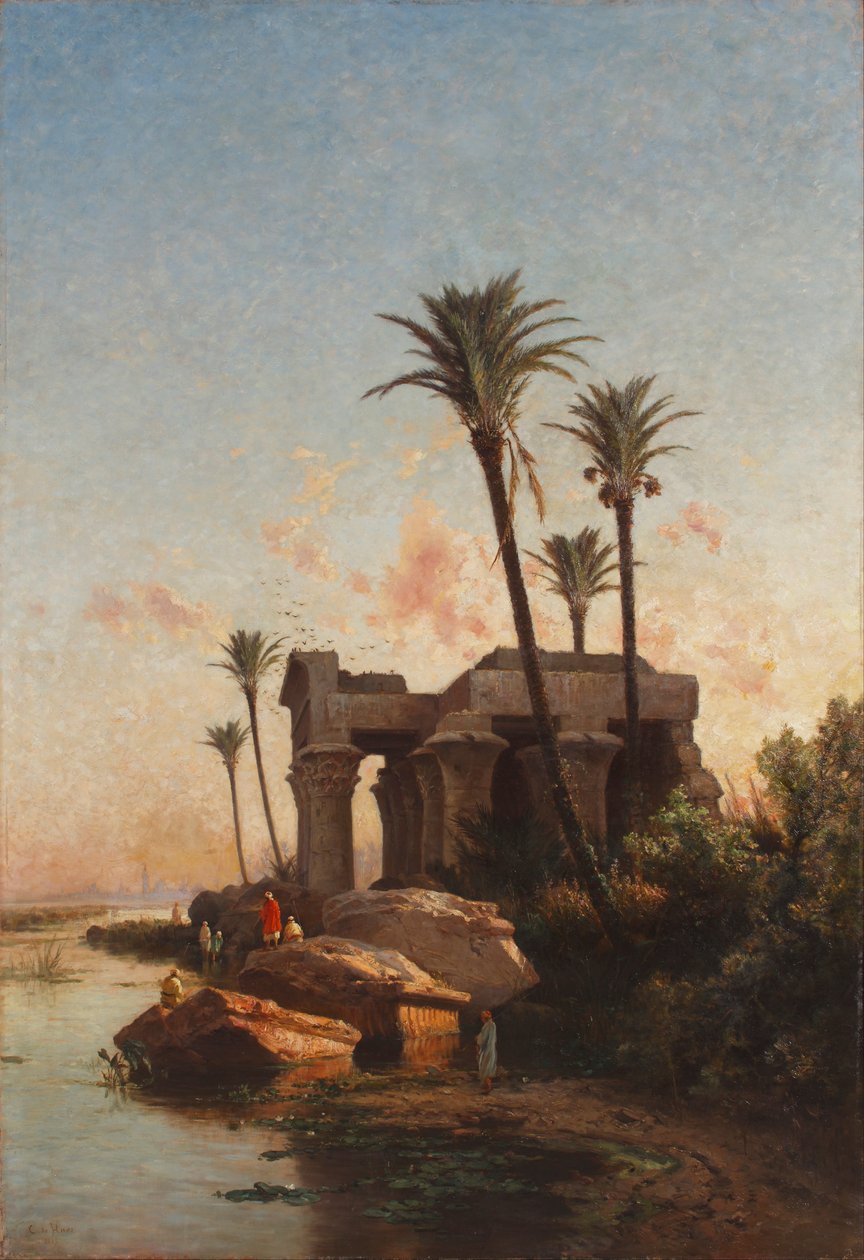 Egyptská krajina od Carlos de Haes