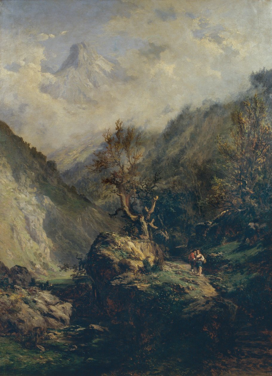 Hory v Asturii od Carlos de Haes