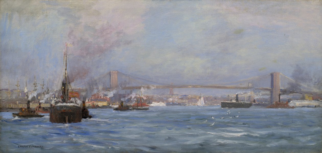 East River, NYC, 1904 od Carlton Theodore Chapman