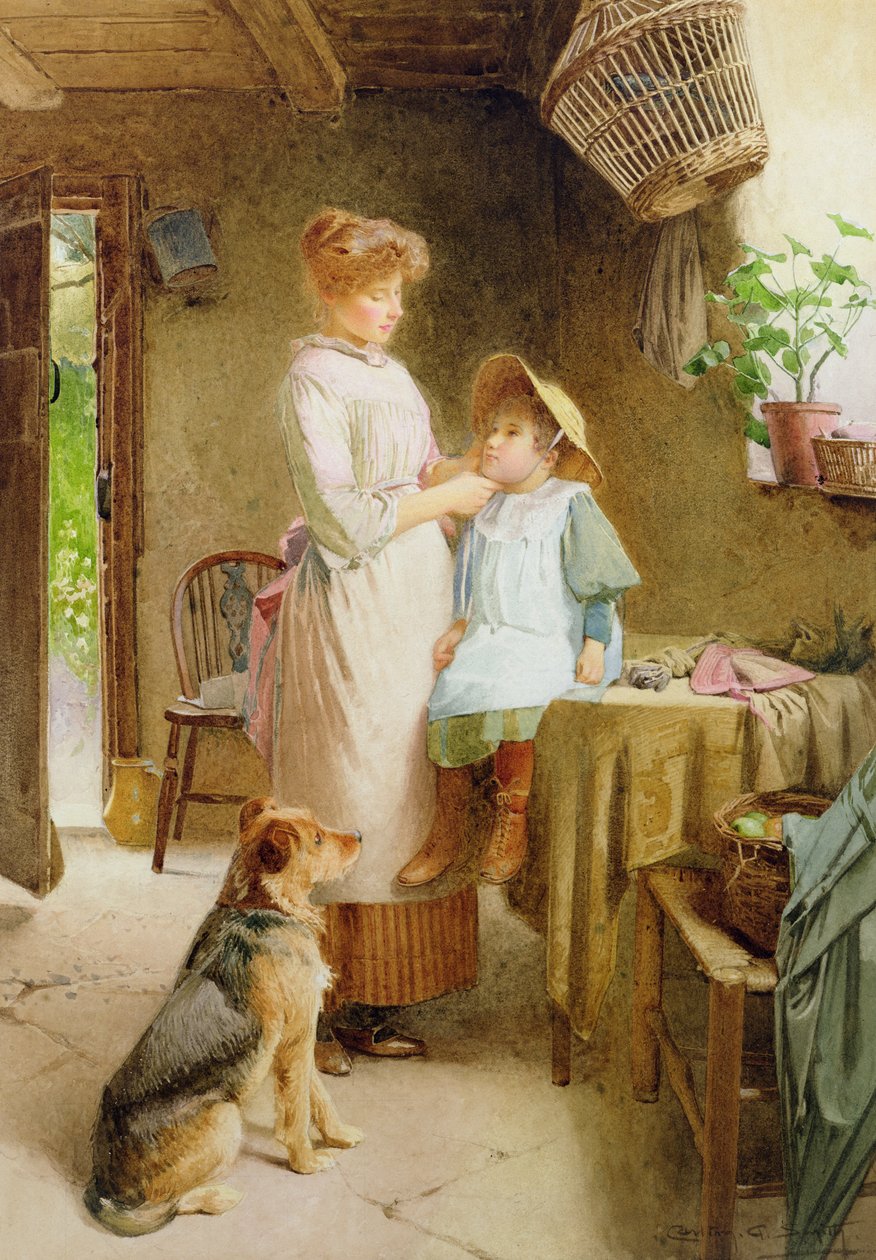 The New Bonnet (olej na plátně) od Carlton Alfred Smith