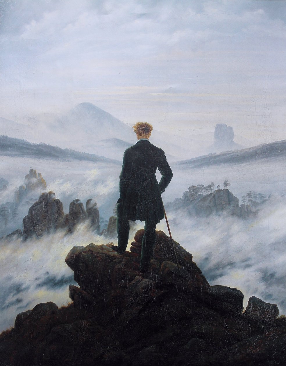 Poutník po Nebelském moři od Caspar David Friedrich