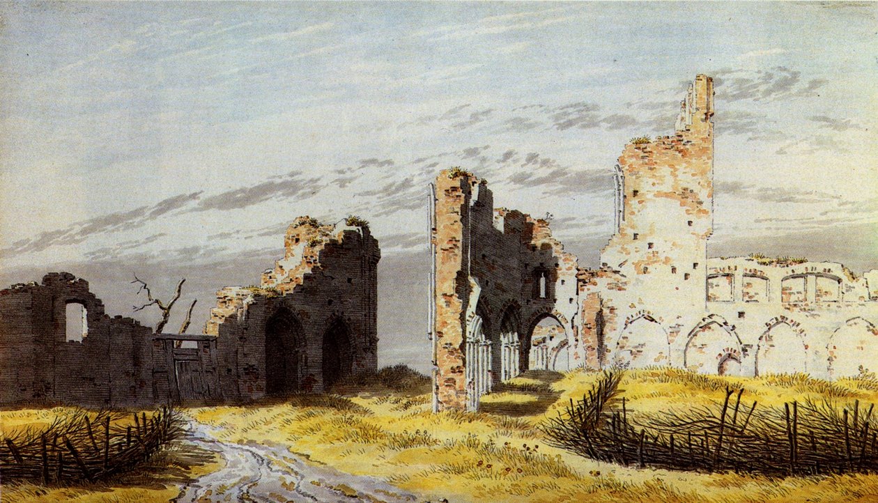 Ruiny kláštera Eldena od Caspar David Friedrich