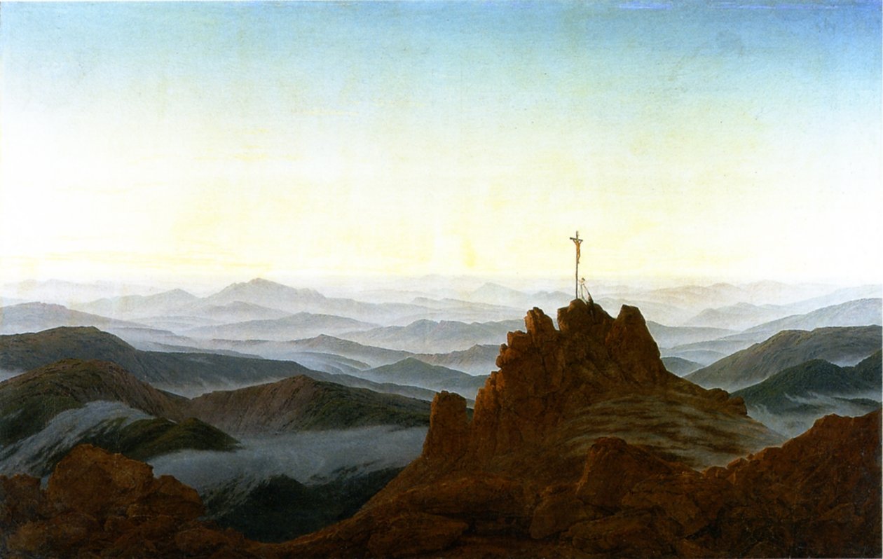 Zítra v Krkonoších od Caspar David Friedrich