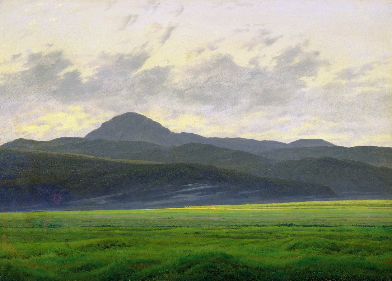 Hornatá krajina od Caspar David Friedrich