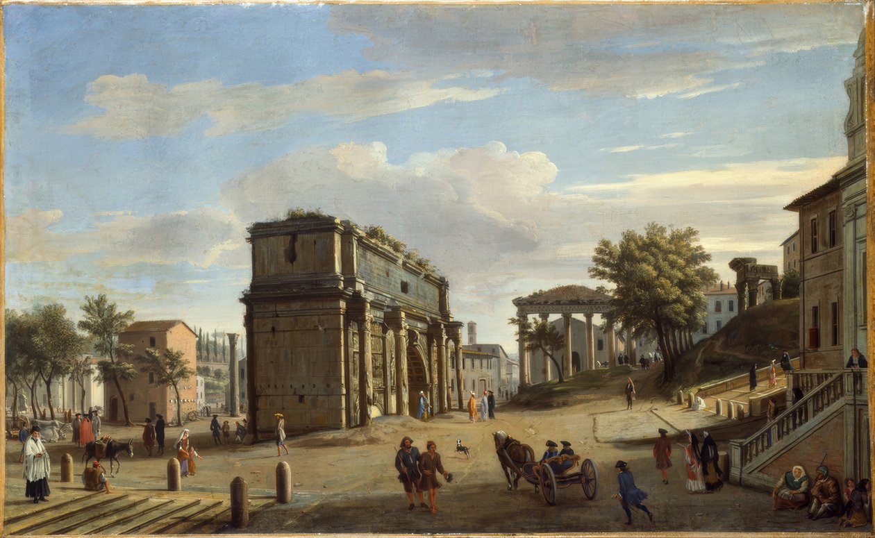 Konstantinův oblouk od Caspar Adriaans van Wittel