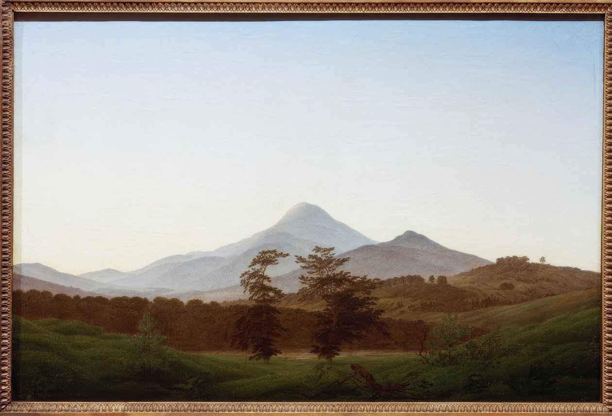 česká krajina (horská krajina) od Caspar David Friedrich