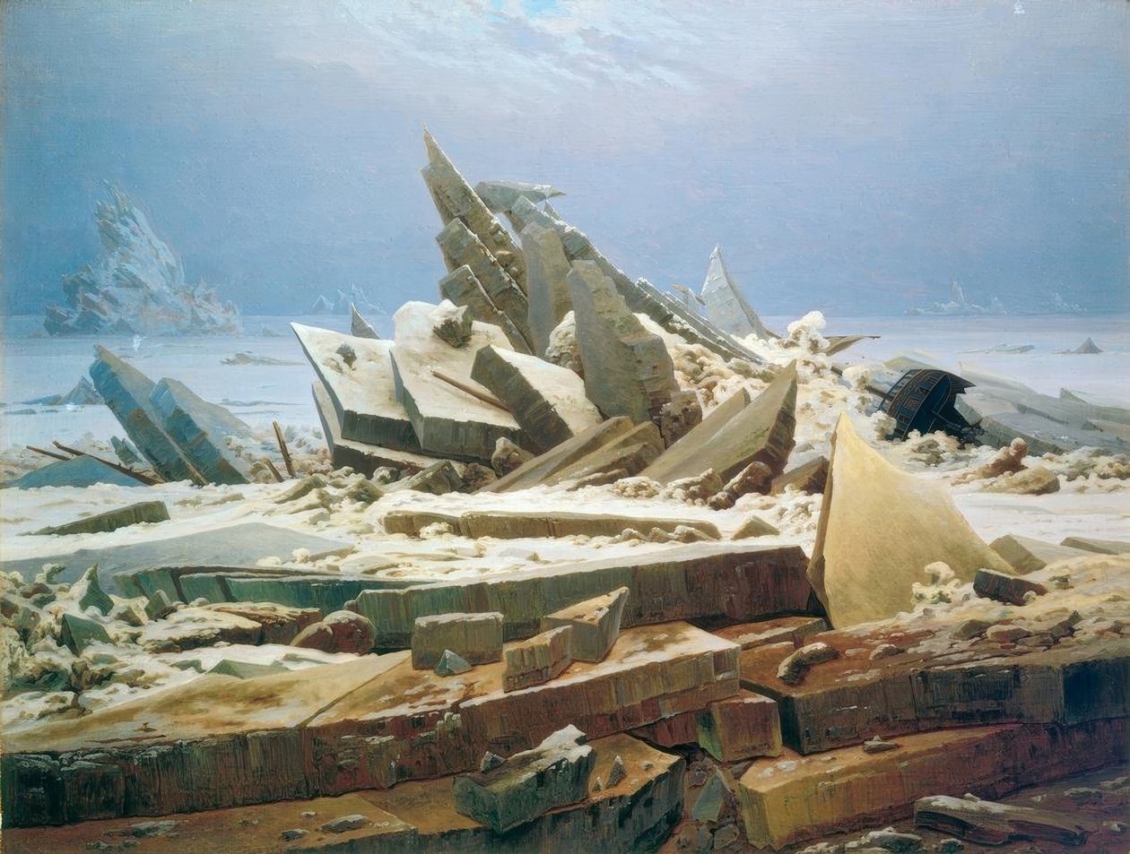 Severní ledový oceán od Caspar David Friedrich