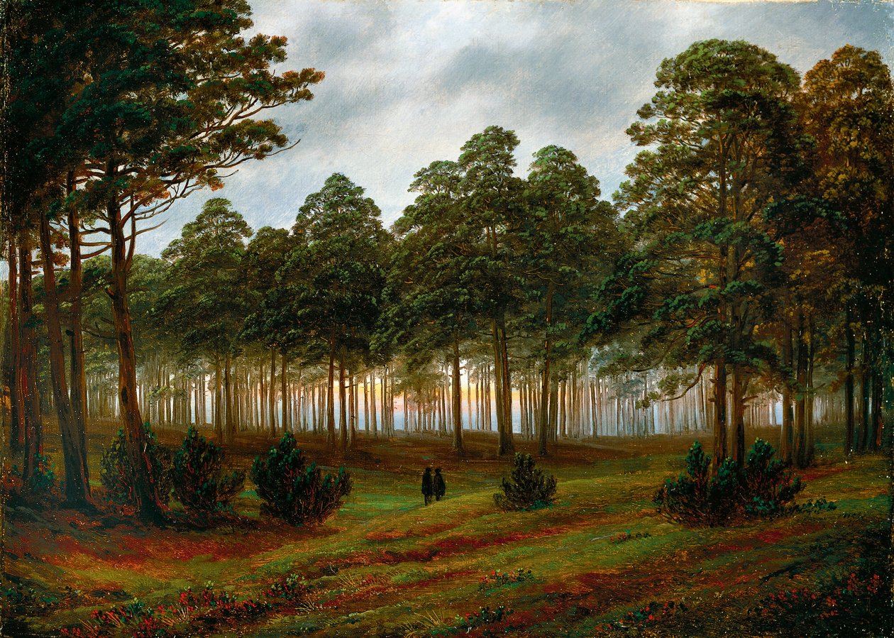 Večer od Caspar David Friedrich