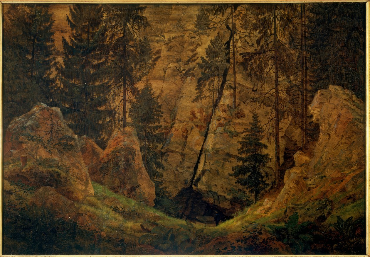 Felsental (Hrob Arminia) od Caspar David Friedrich