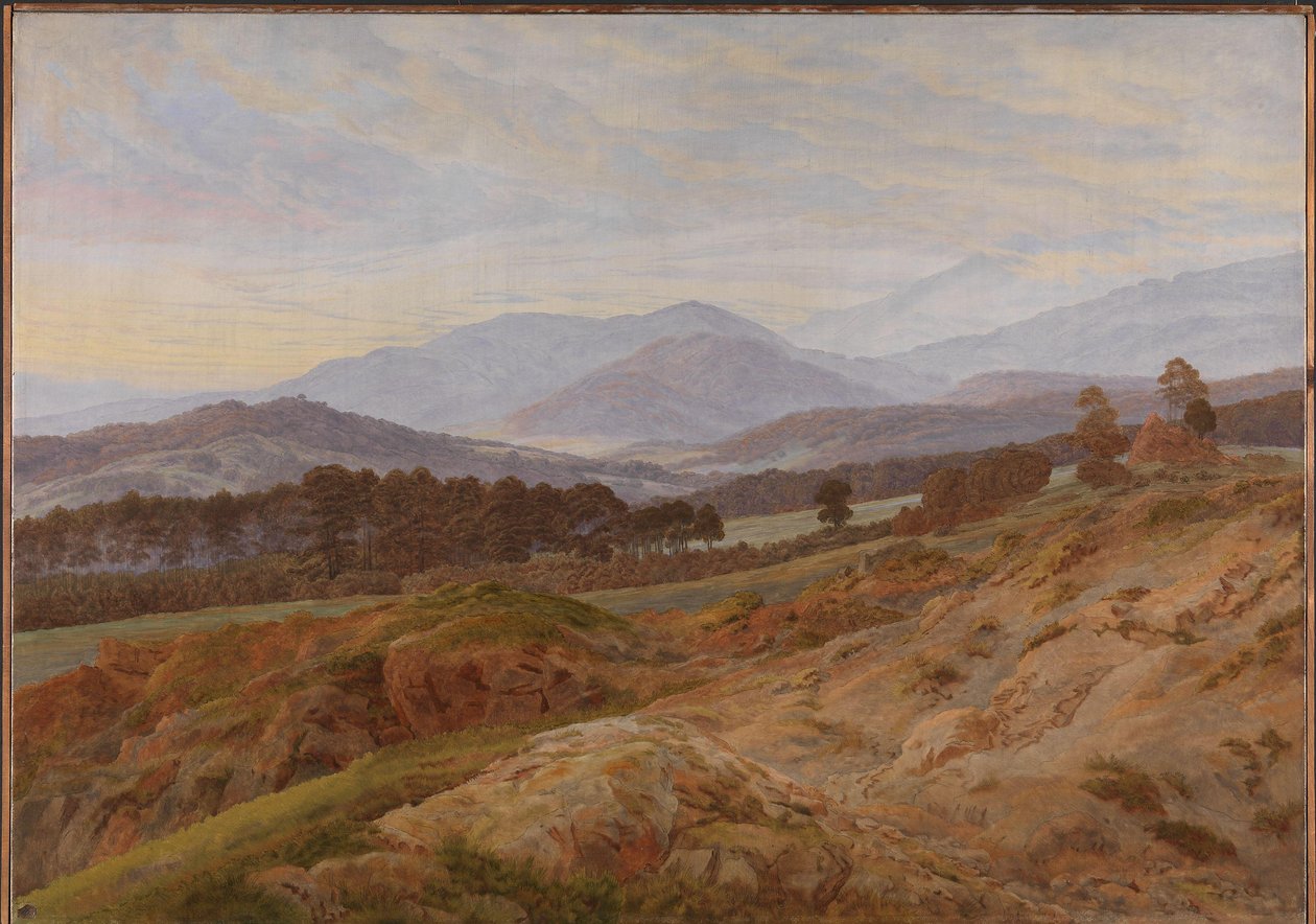 Krajina Krkonoš od Caspar David Friedrich