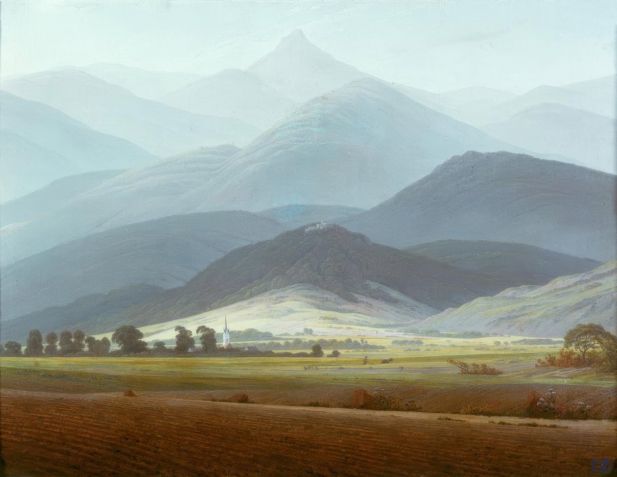 Krajina Krkonoš od Caspar David Friedrich