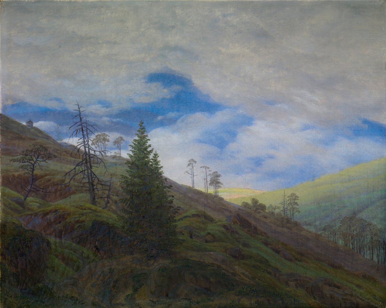 Sunburst v Krkonoších od Caspar David Friedrich