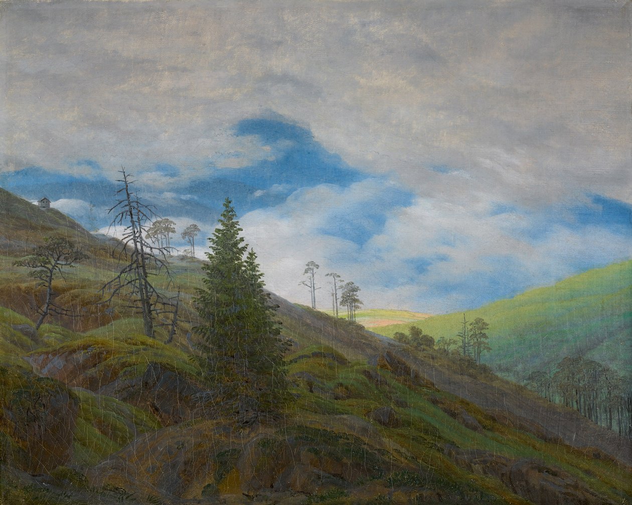 Sluneční záře v Krkonoších od Caspar David Friedrich