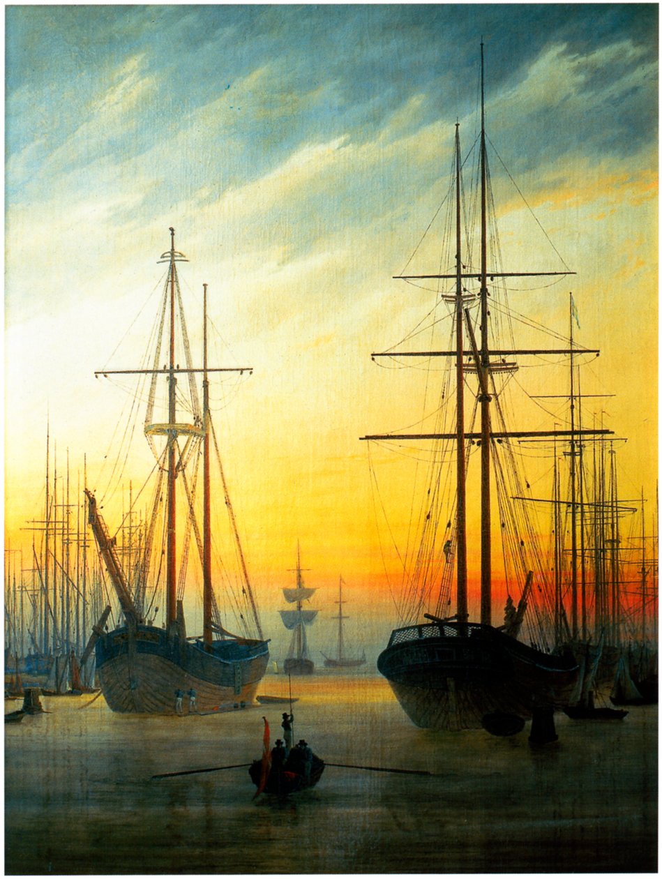 Pohled na přístav od Caspar David Friedrich