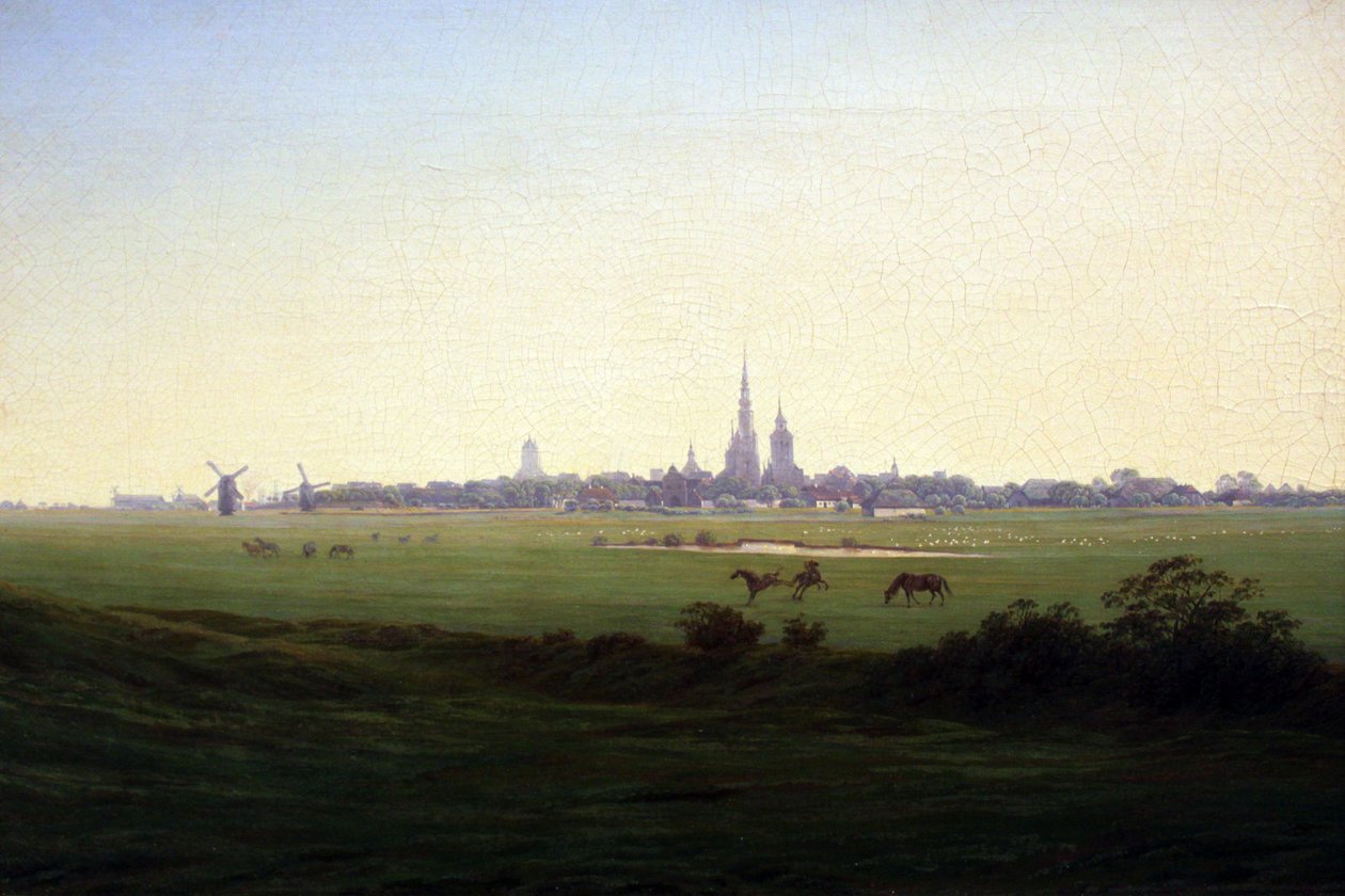 Louky poblíž Greifswaldu od Caspar David Friedrich
