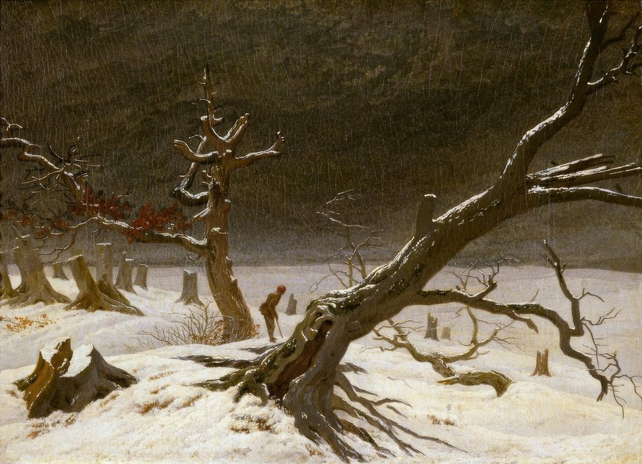 Zimní krajina od Caspar David Friedrich