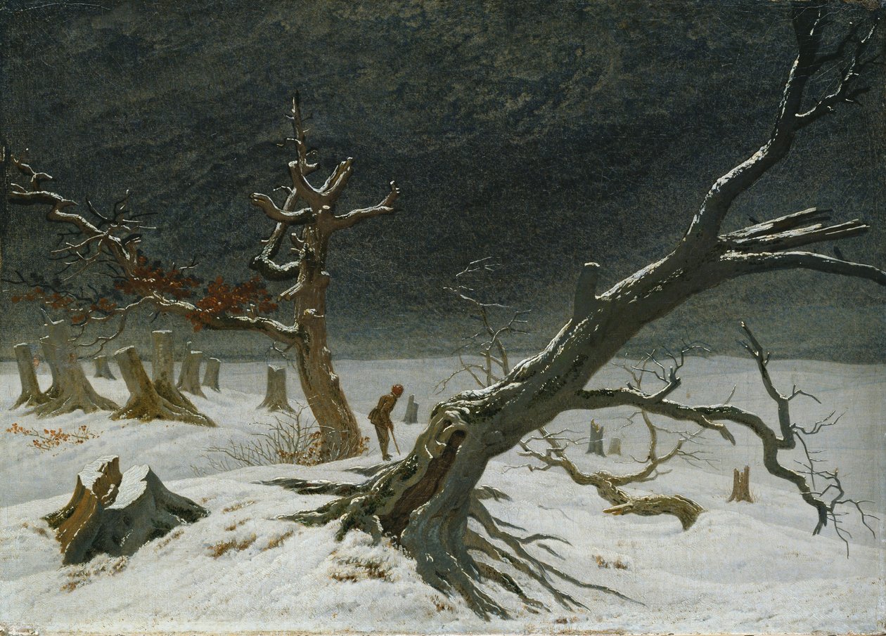 Zimní krajina od Caspar David Friedrich