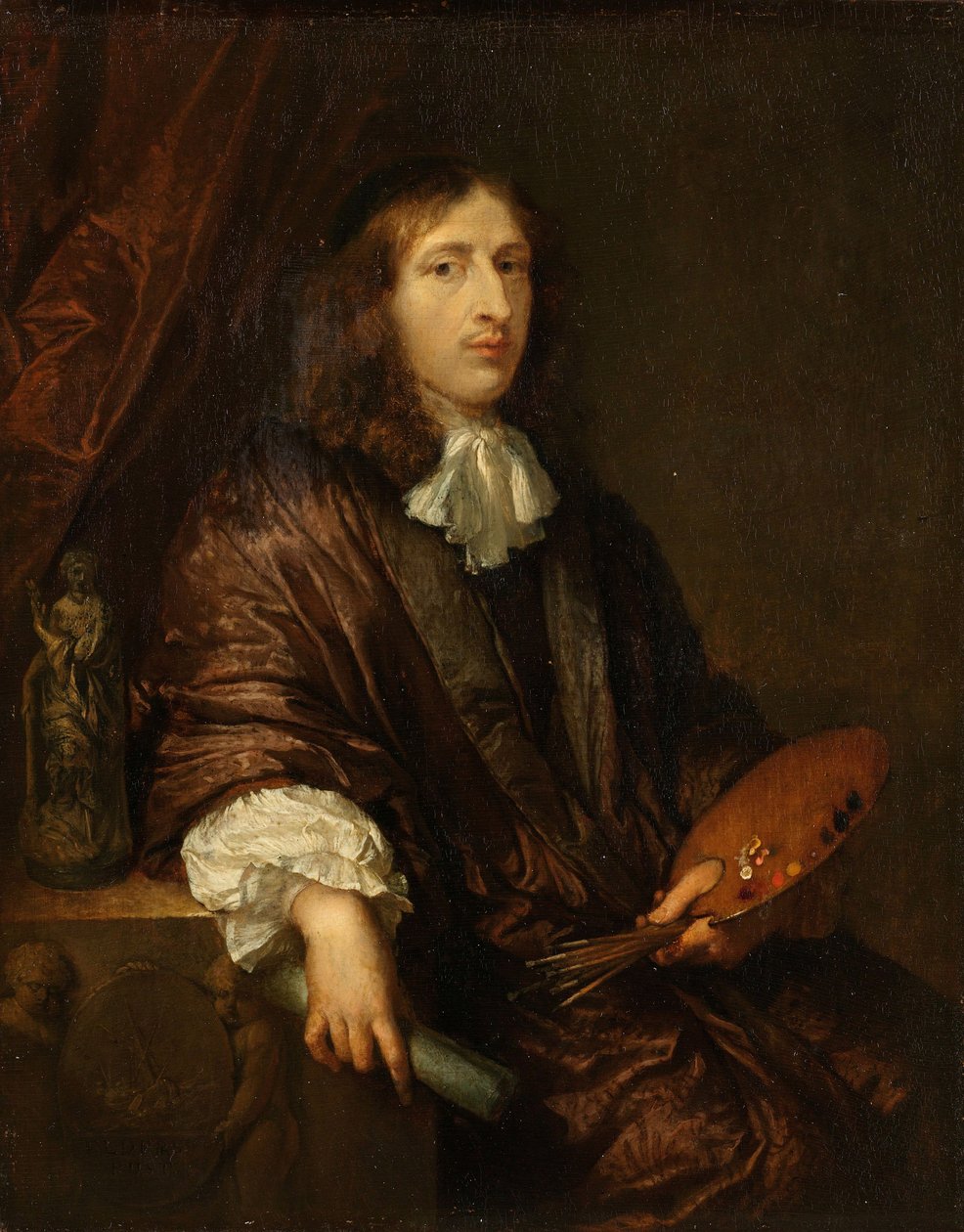 Autoportrét, c. 1670. od Caspar Netscher
