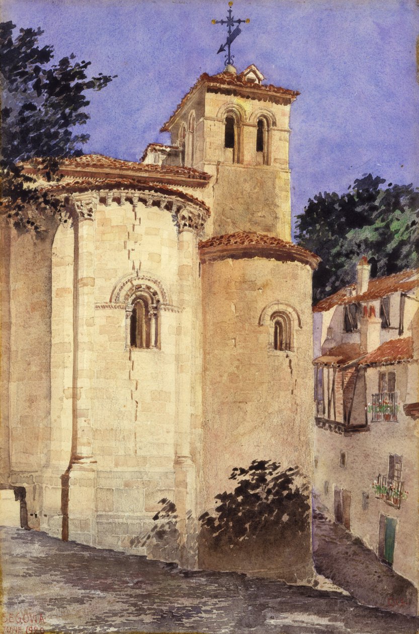 Kostel v Segovii, Španělsko, 1920. od Cass Gilbert