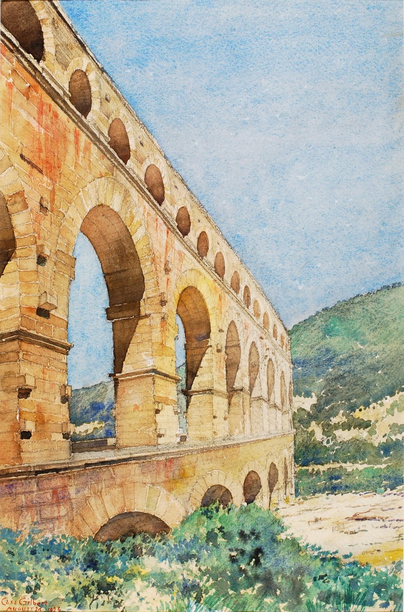 Pont du Gard, Francie od Cass Gilbert