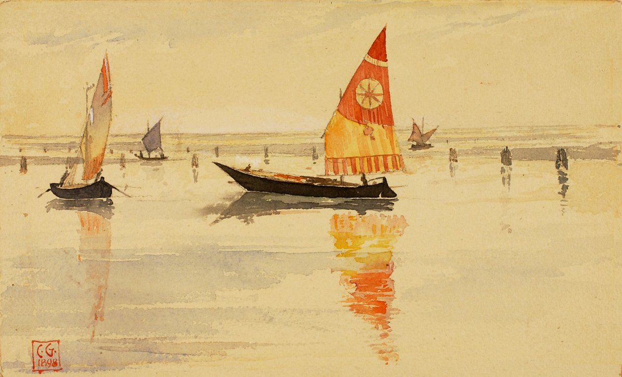 Plachetnice Benátky, 1898. od Cass Gilbert