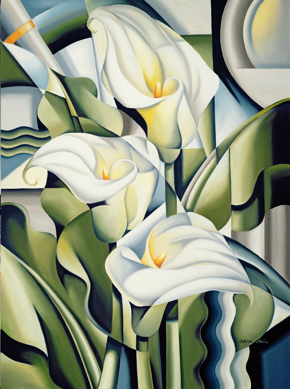 Kubistické lilie od Catherine Abel