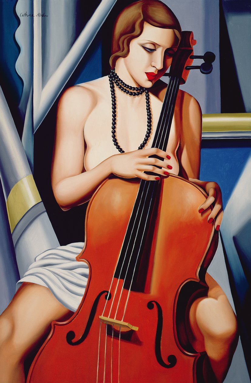 Žena s violoncellem od Catherine Abel