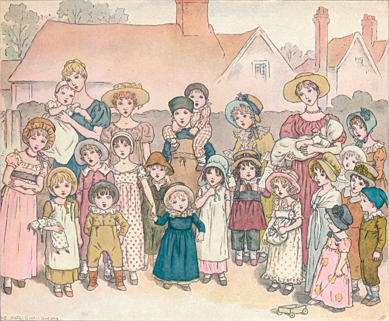 "Pouliční show", c1892, 1906. od Catherine Greenaway