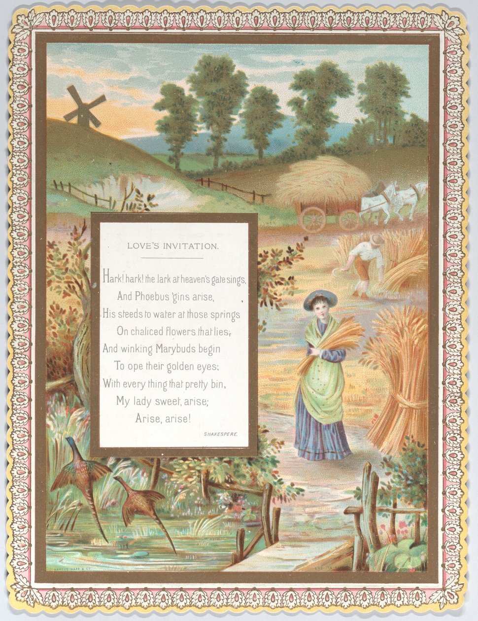 Valentine, ca. 1875. od Catherine Greenaway