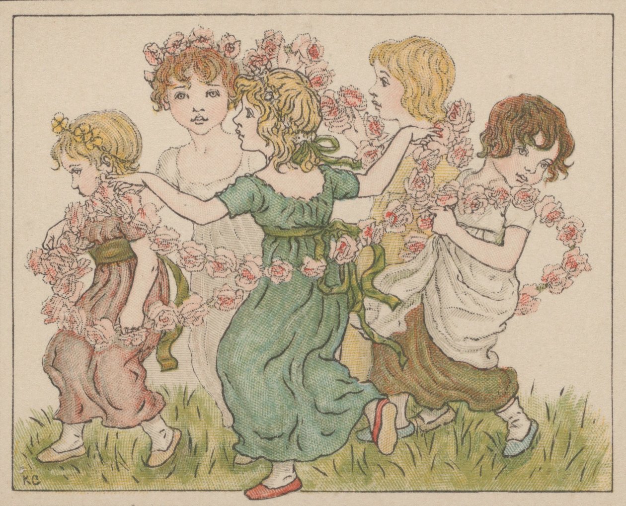 Valentine, ca. 1880. od Catherine Greenaway