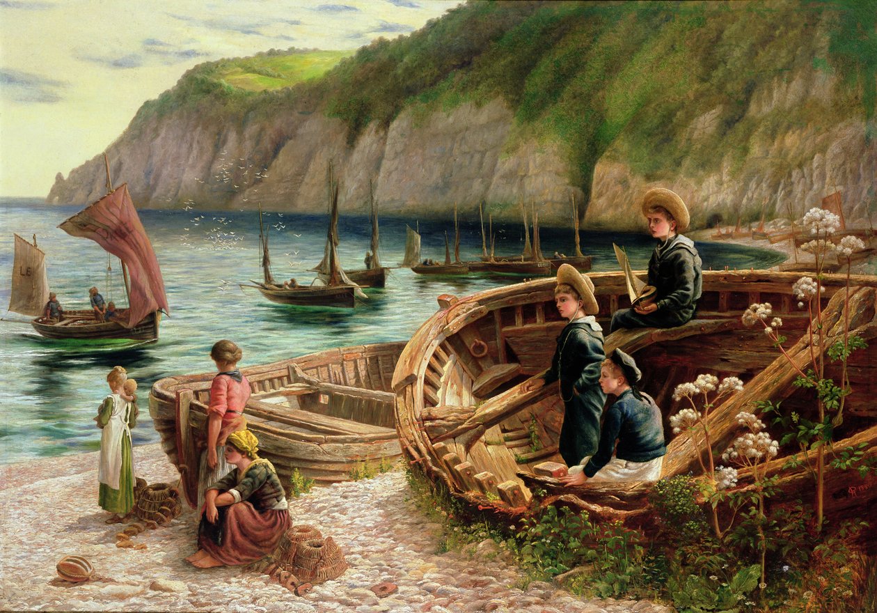 Na pláži, 1880 od Catherine Heuffer