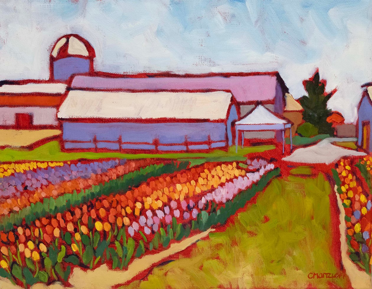 Tulipánová pole, 2019 od Catherine J Martzloff