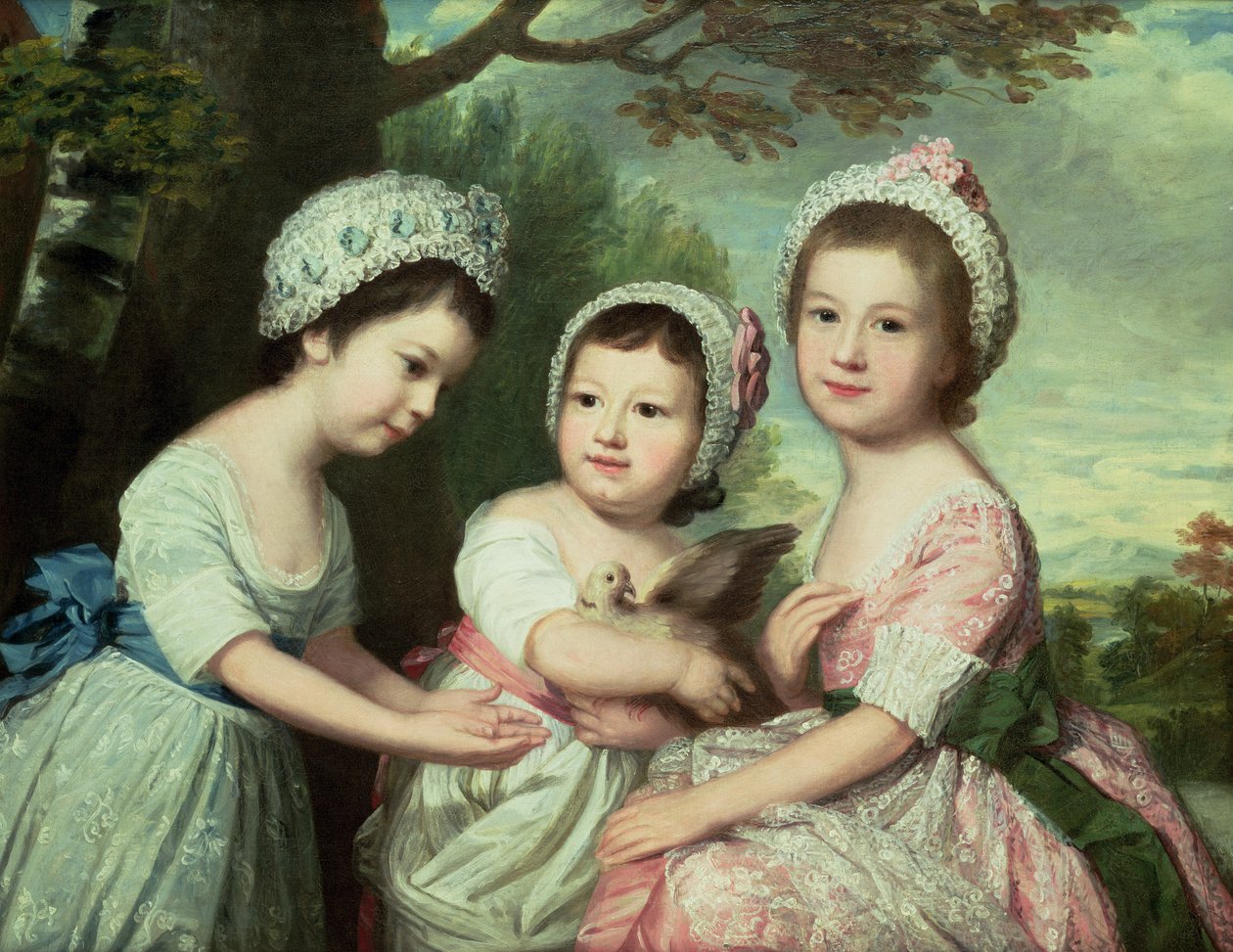 Caroline, Samuel Graeme a Catherine Marsh, kolem 70. let 18. století od Catherine Read