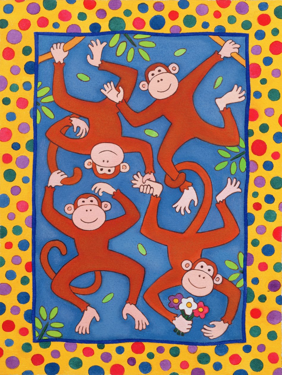 Cheeky Monkeys (wc) od Cathy Baxter