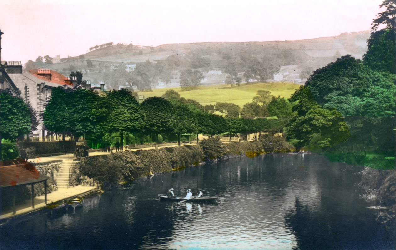 Řeka Derwent v Matlock, Derbyshire, 1926. od Cavenders Ltd