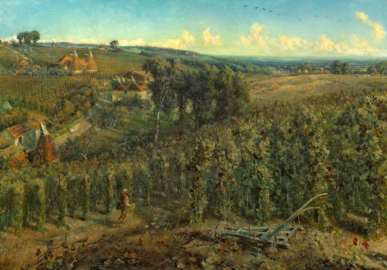 The Chmel-Gardens of England, c.1875 od Cecil Gordon Lawson