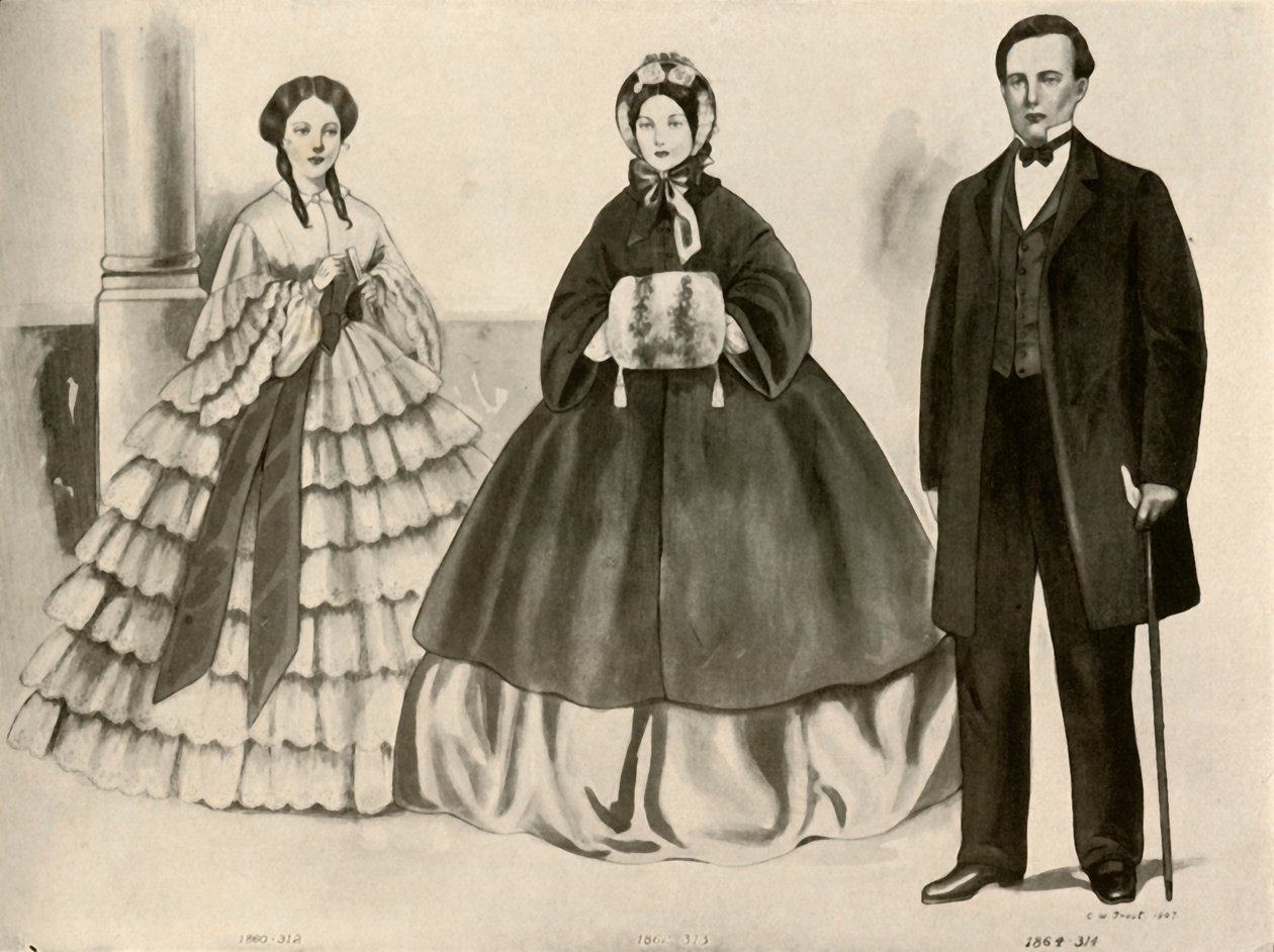 Oděv z let 1860-1870, 1907, 1937. od Cecil W. Trout