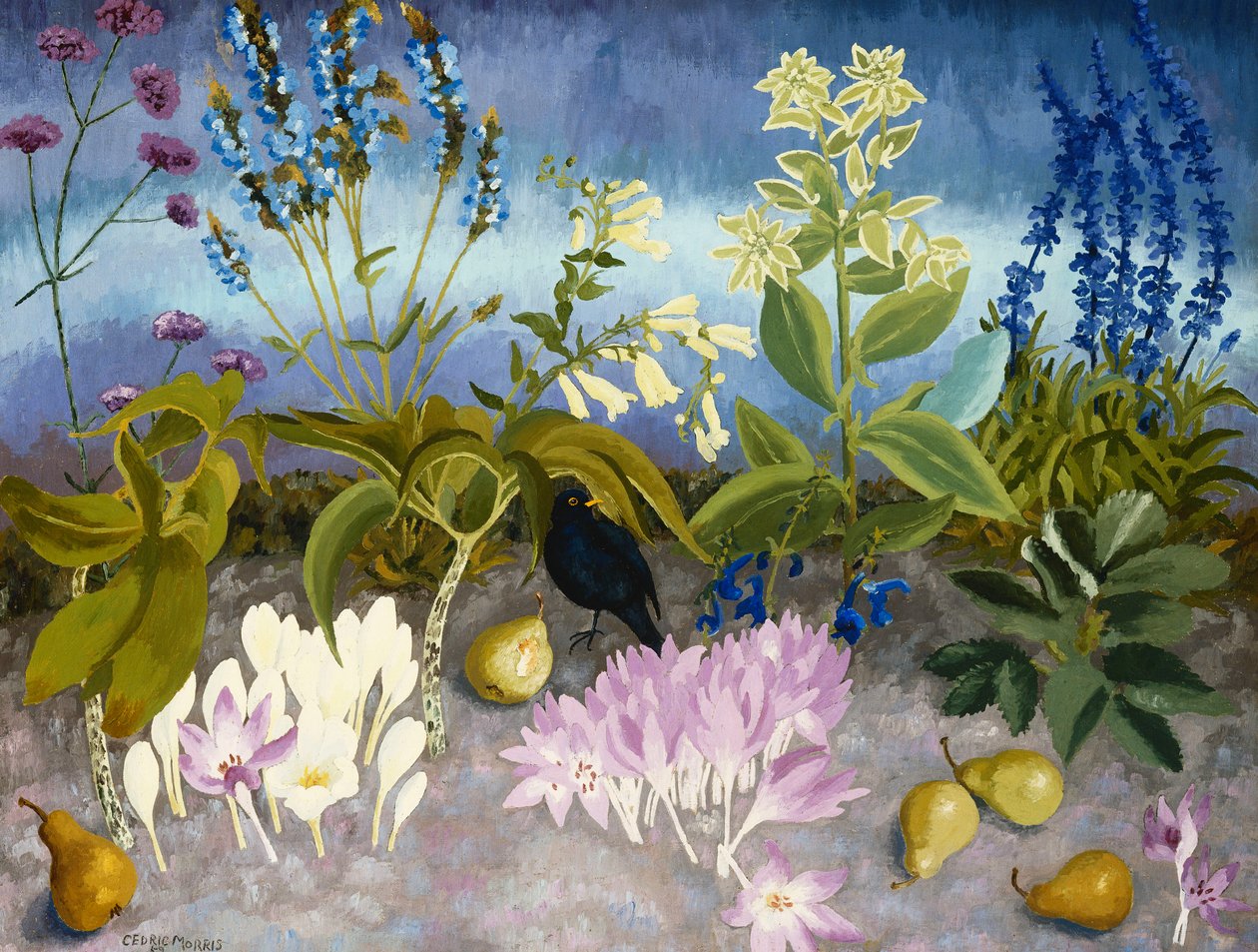 Kos a květiny od Cedric Morris