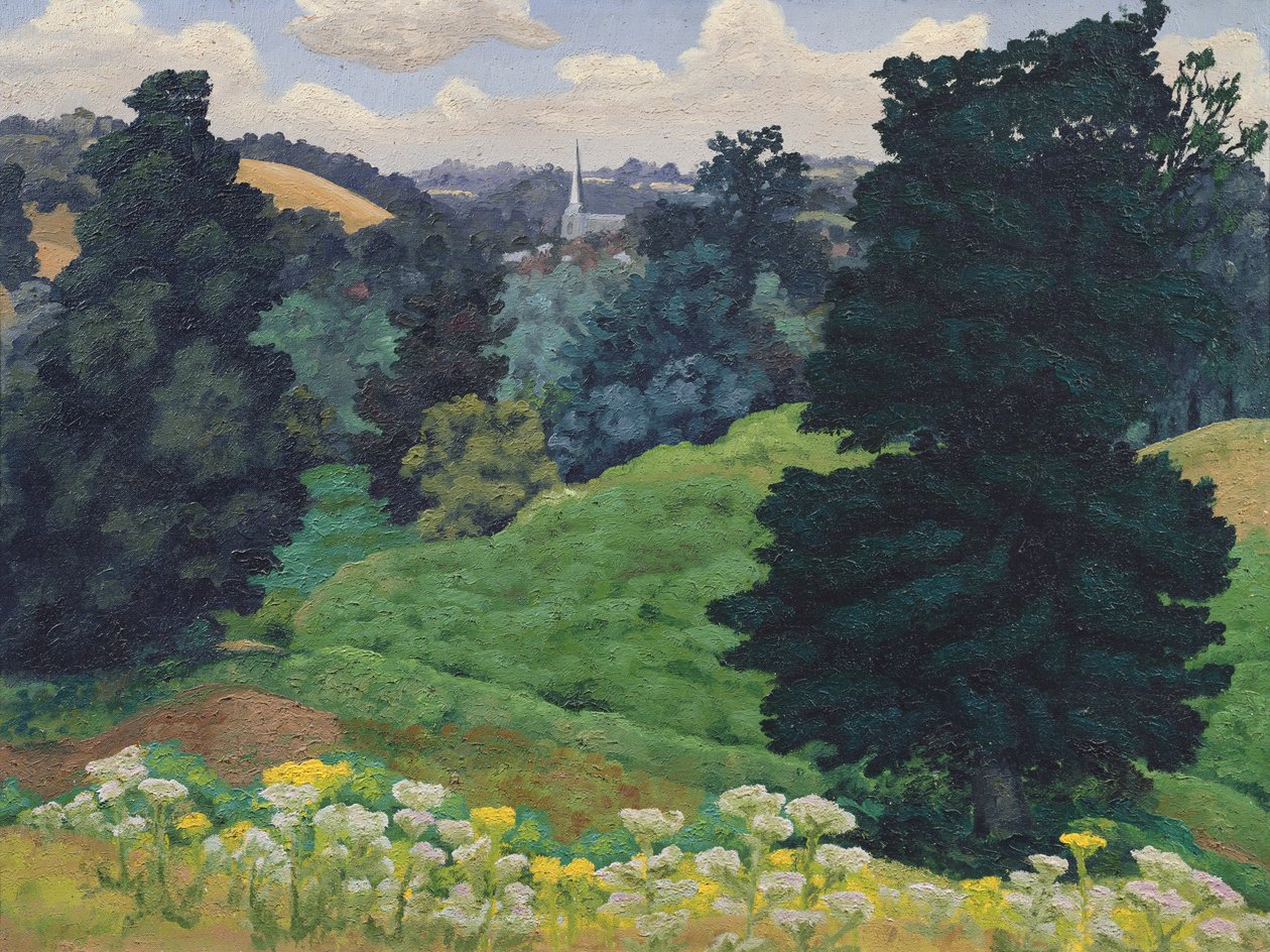 Hadleigh Church, kolem roku 1942 od Cedric Morris