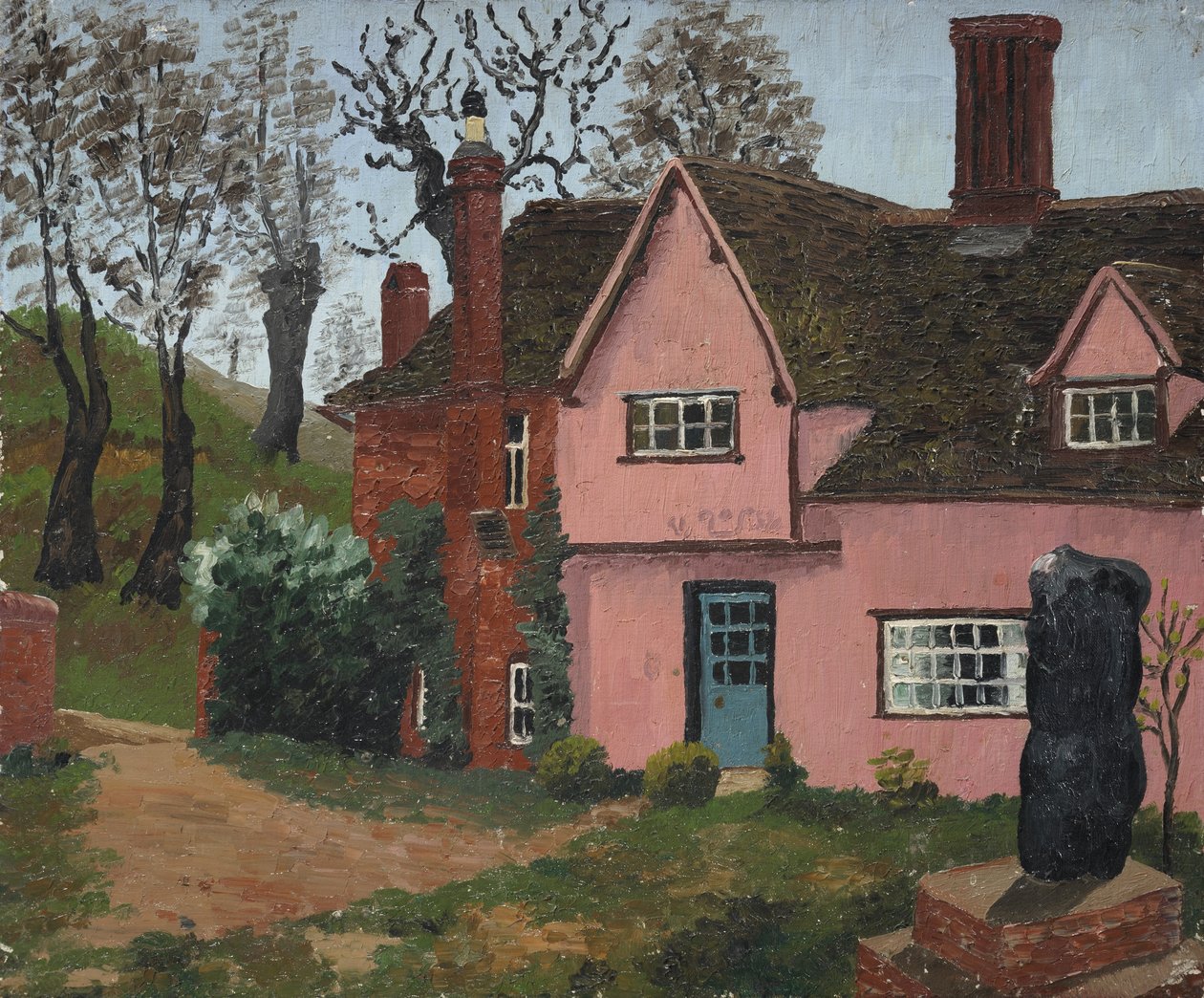 Pound Farm (olej na plátně) od Cedric Morris