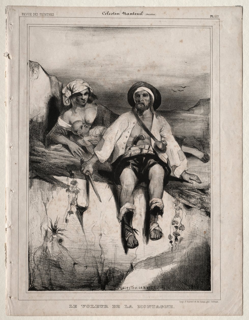Loupežník z hory. od Celestin Francois Nanteuil