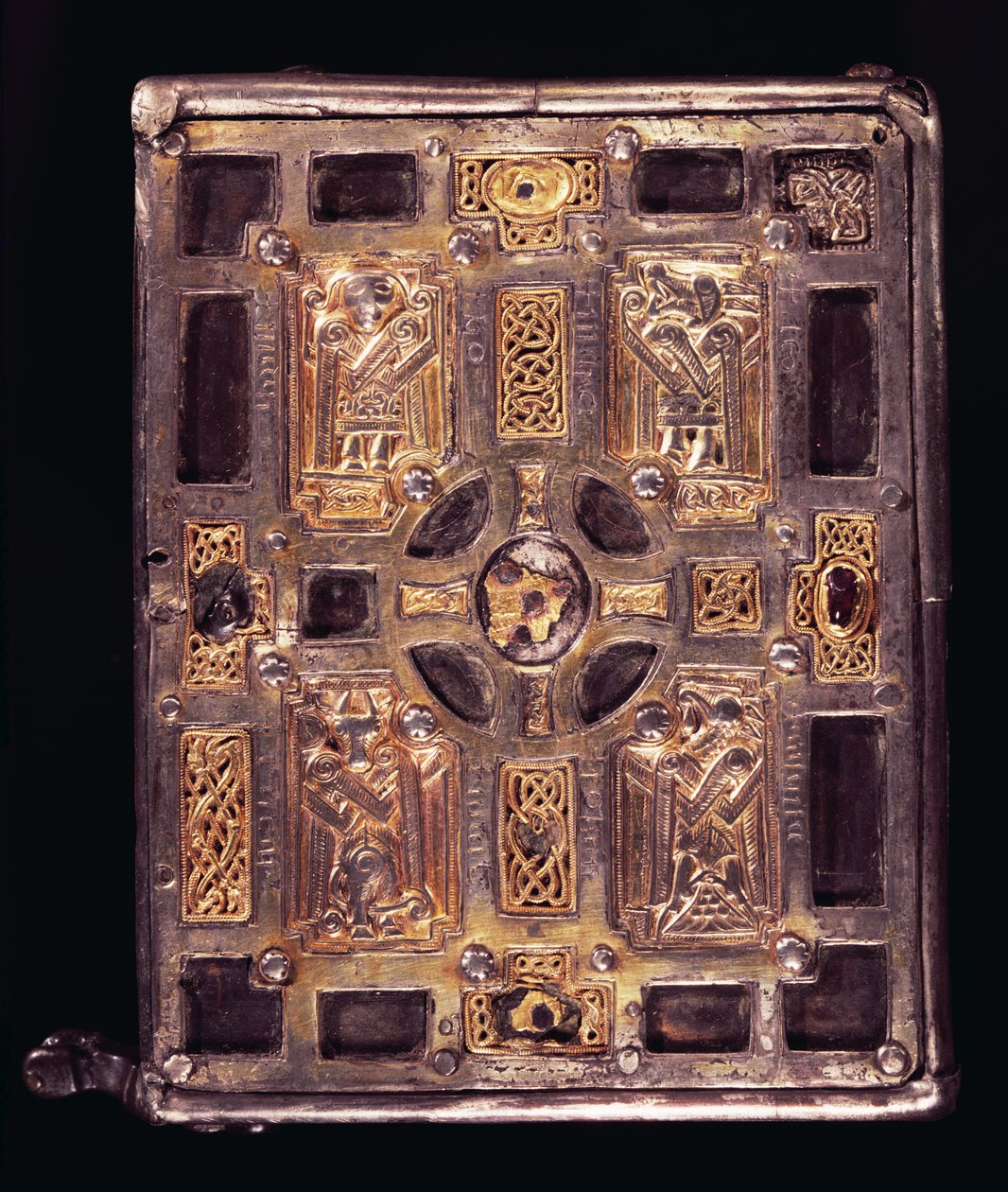 Book-Shrine nebo Cumdach of Molaise, c.1001-25 (bronzovaný stříbrem) (viz také 120797 a 228637) od Celtic
