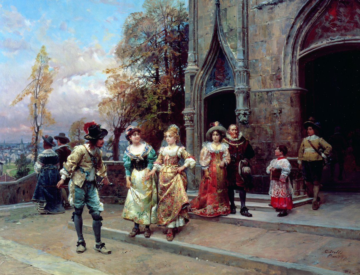 Námluvy, 1888 od Cesare Auguste Detti