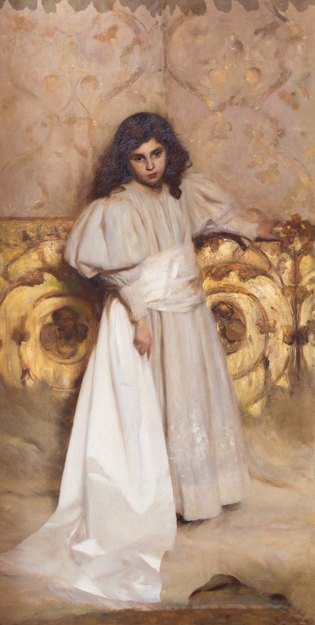 Portrét dcery Irene od Cesare Tallone
