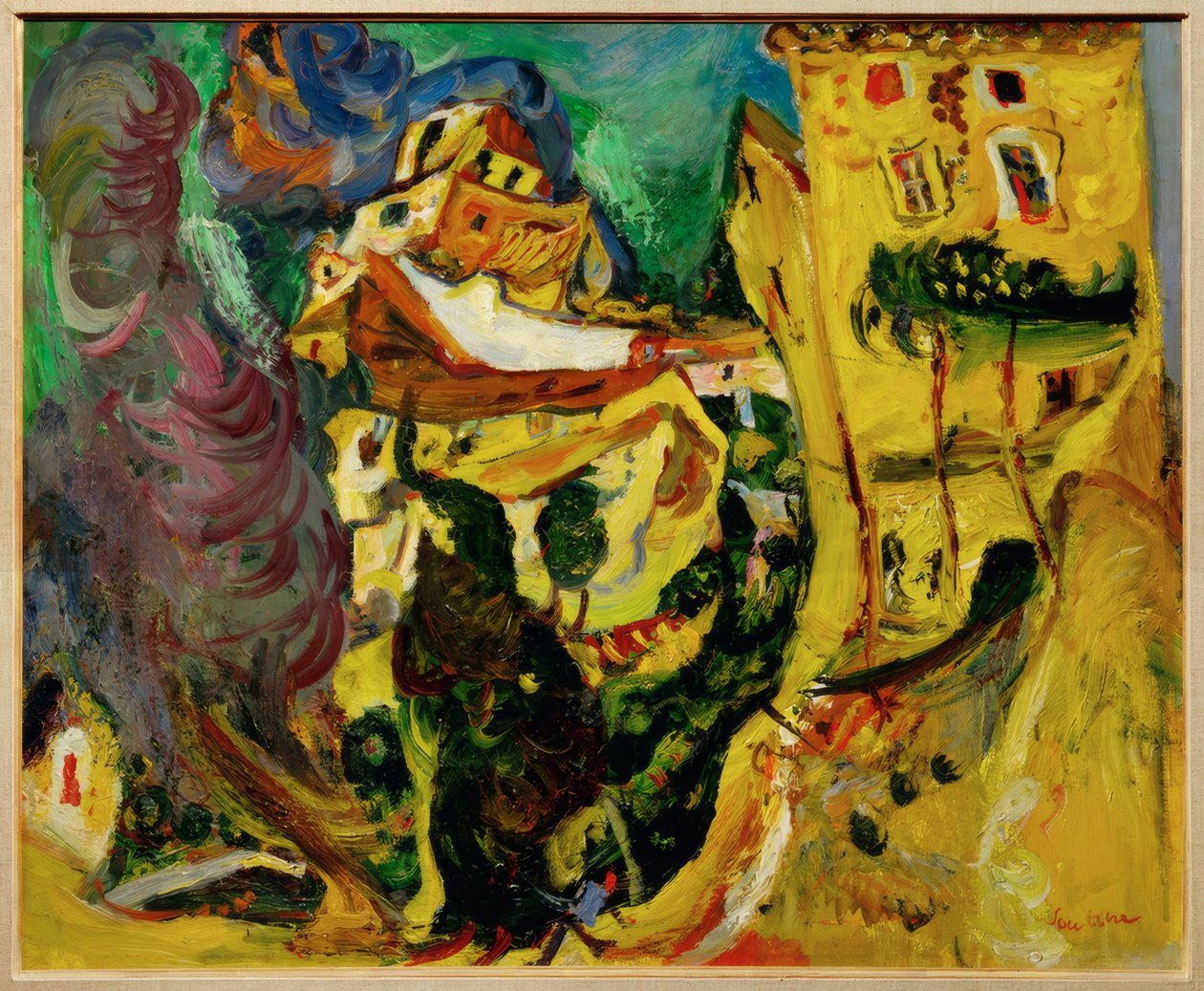 Krajina v Cagnes (La Gaude, Francie) od Chaim Soutine